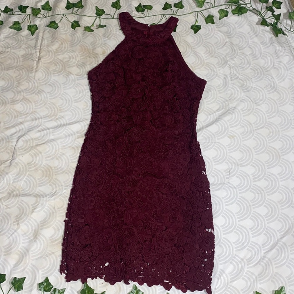 Lulus Bodycon Halter top mini dress